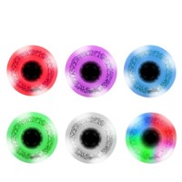 Roues de patins à roulettes résistantes à l'usure pour adultes et enfants, lumineuses et clignotantes, avec frein plat, en caoutchouc PU, accessoires pour chaussures de patinage, modèle