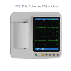 ECG-906A 6 Channels ECG Machine Touchscreen Portable Veterinary Dog Electrocardiogram Monitor - Product Image 1