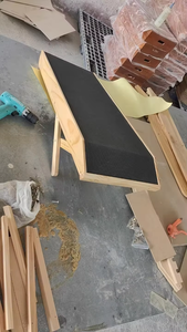 समायोज्य लकड़ी बॉक्स, सोफे-गैर-पर्ची बर्चवुड पालतू रैंप के लिए फोल्डेबल डॉग रैंप 200lbs का समर्थन करता है - Product Image 2