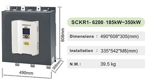 Démarreur progressif intelligent 250 kW 340 CV 50 Hz/60 Hz Triphasé 380 V pour moteur avec communication RS485/Modbus et protection IP65 pour courant alternatif - Product Image 4