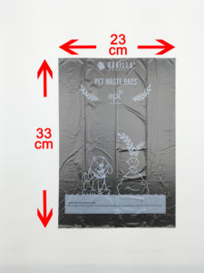 Excelente respetuoso con el medio ambiente, 2 rollos de plástico negro, dispensar bolsas de excrementos de perro a granel, venta al por mayor, eliminación de residuos de mascotas - Product Image 4