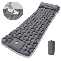 Matelas pneumatique de camping imperméable pour une personne, tapis de couchage portable pour le camping et les voyages en plein air