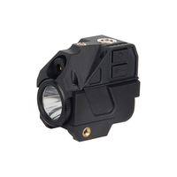 Lampe torche tactique avec laser vert, projecteur LED rechargeable pour la chasse, longue portée, en métal
