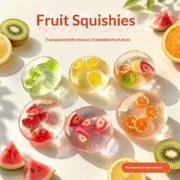 Jouet anti-stress souple en forme de fruit, fait main, à l'huile de coco, le plus vendu à l'international, boule malléable infusée de vaseline