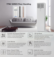 Climatiseur mural split 0,5-1 tonne 12000 BTU Mini Split avec logo personnalisé Triple connexion Compresseur GMCC haute performance Pompe à chaleur