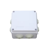 Caja de Protección Impermeable para CCTV de ABS, Caja Eléctrica Resistente a la Intemperie para Gestión de Cables de Cámaras de Seguridad en Interiores y Exteriores