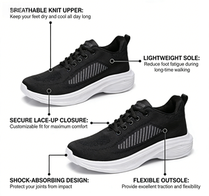 Chaussures pour hommes en gros à prix d'usine, ultra-légères, respirantes, avec semelle souple et flexible en caoutchouc antidérapant - Product Image 4