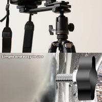 Vis à molette réglable en aluminium M4 M5 M6 M8 avec filetage en acier inoxydable, poignée en T pour serrage manuel, pour accessoires de trépied et d'appareil photo