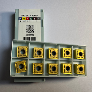 Pastilhas de Metal Duro Revestidas SNMG120412 para Torneamento Externo de Aço Inoxidável HRC45 para Torno CNC - Product Image 1