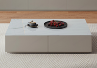 Meuble TV de style minimaliste moderne pour salon, comptoir en ardoise facile à nettoyer, meuble TV de 2 mètres adapté aux téléviseurs de 65 pouces et plus