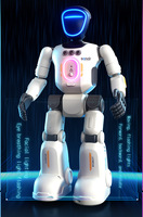Kit Robot Intelligent RC Grand Format DIY avec Contrôle Tactile, Lumières, Musique, Chant et Danse, NOUVEAU, Blanc, pour Maison Intelligente Moderne
