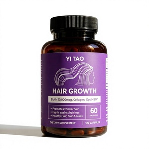 Capsules de biotine et d'acide folique à marque privée/OEM - Favorise la croissance saine et l'absorption des nutriments des cheveux, de la peau et des ongles - Product Image 1