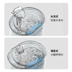 Fontaine à eau pour animaux de compagnie Furbo, rechargeable, alimentée par batterie 800g, à circulation automatique, pour chiens et chats, en plastique, détachable - Product Image 4