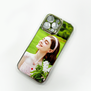 Coque de <span class=keywords><strong>téléphone</strong></span> <span class=keywords><strong>portable</strong></span> 3D minimaliste vierge de style nouveau pour sublimation, étui argenté pour impression UV, design personnalisé - Product Image 2