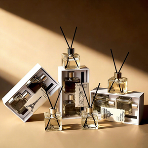 Ensemble de diffuseurs de parfum City Memories Series, flacon en verre carré de 70 ml, parfum longue durée, coffret cadeau - Product Image 1