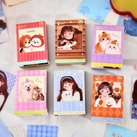 60pcs Per Pack Stiker Seri Hugs Buku Stiker Karakter Lucu dan Hewan Peliharaan Menggemaskan