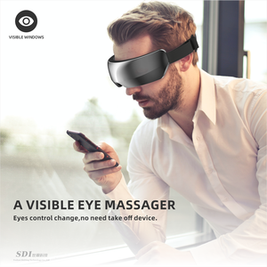 दिखाई संगीत एक्यूपंक्चर में सुधार नींद नेत्र देखभाल गर्मी थरथानेवाला बिजली के एयर दबाव नेत्र मालिश डिवाइस माइग्रेन राहत मुखौटा - Product Image 2