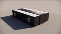 Maison modulaire préfabriquée de 4 chambres en conteneur maritime modifié, espace de vie, bureau, salle de bain, cuisine, design moderne, étanche
