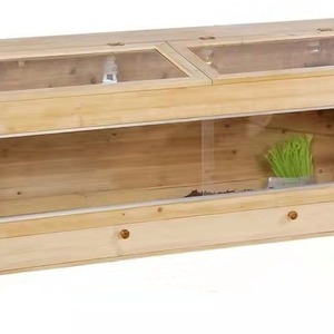 Boîte d'élevage en bois pour poulets, incubateur spécial en bois pour l'élevage et l'élevage en milieu naturel des lézards et des hamsters, sans… - Product Image 3