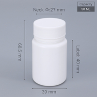 20ml-200ml Pilule Capsule Tablette Médecine En Plastique Bouteille Vide De Qualité Alimentaire Matériel Portable À L'extérieur