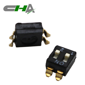 Interruptores DIP SMD de 1-12 Posiciones Serie CHA <span class=keywords><strong>CDM</strong></span>, Interruptor DIP Negro de <span class=keywords><strong>2</strong></span>.54MM - Product Image 2