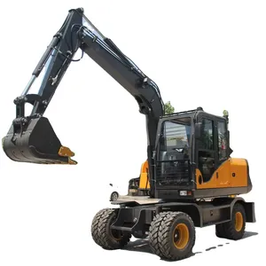 6 tấn 7ton 7.5ton mini bánh máy xúc aw75 với nhập khẩu động cơ