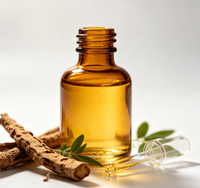 Huile d'extrait d'herbe de Sophora Flavescens de qualité cosmétique en contenant et bouteille en plastique