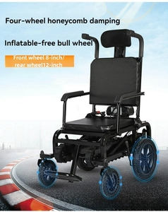 Ce Goedgekeurde Zwarte Kleur Gehandicapte Rolstoel Klimtrappen Gemotoriseerde Elektrische Rolstoel Trapklimmer Van Hoge Kwaliteit - Product Image 3