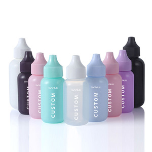 Sanle Custom <b>Plastic</b> Dropper Bottles 15 30 60 120 Ml Cosmetic <b>Packaging</b> Cylinder Shape Screen Printing Sealing Type - Product Image 2