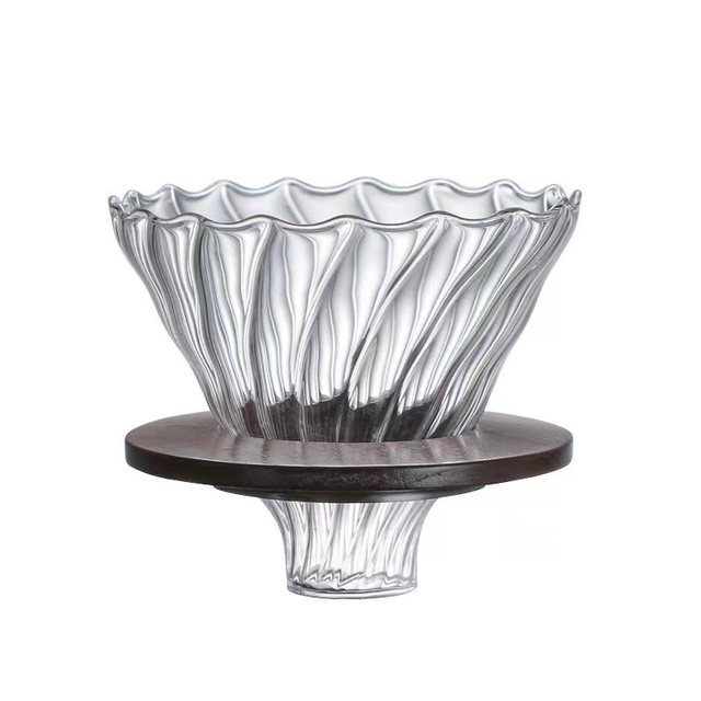 High-Heat Borosilicate Glass Pour Over Coffee Maker with Reusable Filter Easy to Use and Clean Coffee Dripper