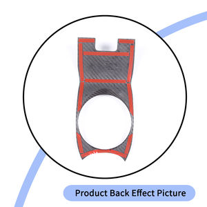 Para 2019-2022 <span class=keywords><strong>McLaren</strong></span> GT carbono forjado fibra de carbono verdadera accesorios interiores de coche Control Central taza de té marco decorativo - Product Image 3