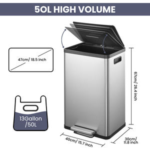 <span class=keywords><strong>Cubo</strong></span> <span class=keywords><strong>de</strong></span> <span class=keywords><strong>basura</strong></span> Rectangular <span class=keywords><strong>de</strong></span> cocina OEM <span class=keywords><strong>de</strong></span> J & <span class=keywords><strong>L</strong></span>, diseño elegante que se adapta a espacios estrechos <span class=keywords><strong>con</strong></span> una tapa <span class=keywords><strong>de</strong></span> cierre suave para la comodidad <span class=keywords><strong>de</strong></span> la vida - Product Image 3