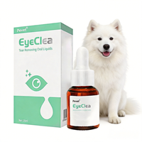Pevet OEM Marque Privée Gouttes Liquides Nettoyantes pour les Taches Lacrymales des Animaux de Compagnie Soin des Yeux Soutien Immunitaire Naturel pour Chiens et Chats Vitamines Lutéine Absolue
