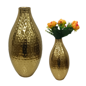 Jarrón de Flores de Metal de Diseño Creativo, Decoración de Mesa, Estilo Nórdico Moderno, Jarrón Dorado de Lujo, Nuevo y Popular, Flores de Metal para Mesa - Product Image 4