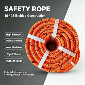 Corda Statica per Arrampicata a Doppia Treccia 12/48 Fili 8mm 10mm 12mm, Dinamica Riflettente Kernmantle in Nylon per Soccorso e Alpinismo - Product Image 3