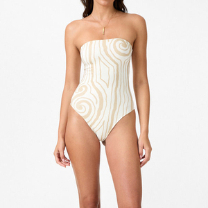 จำนวนสั่งซื้อขั้นต่ำ: ชุดว่ายน้ำวันพีซแบบไร้สายพิมพ์ลายสไตล์เรโทร คุณภาพสูง ผลิตจากไนลอนที่เป็นมิตรกับสิ่งแวดล้อม - Product Image 5