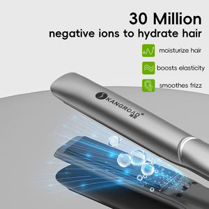 Usine KangRoad Fer à lisser à ions négatifs <span class=keywords><strong>enduit</strong></span> de céramique de marque privée avec design personnalisé Fabricant professionnel de lisseur de cheveux - Product Image 2