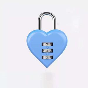<span class=keywords><strong>Mini</strong></span> cadenas coeur portable avec protection codée personnalisée - Product Image 1