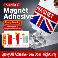 Adhésif époxy à deux composants Nianlida 50 ml pour collage magnétique, fixation sans solvant, inodore, durcissement complet en 24 heures