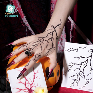 Nouveaux Tatouages Temporaires Réalistes, Autocollants de Tatouage Yeux Horrifiants, Autocollants de Tatouage <span class=keywords><strong>Chauve</strong></span>-<span class=keywords><strong>souris</strong></span> Araignée pour Fête, Cosplay, Maquillage d'Halloween - Product Image 1
