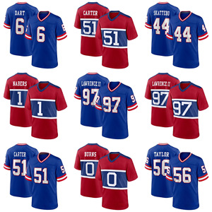 Jersey de Fútbol Americano de los New <span class=keywords><strong>York</strong></span> Giants Bordado al por Mayor # 44 Cam Skattebo # 1 Malik Nabers # Uniforme de Fútbol Americano Jaxson Dart 6 - Product Image 1