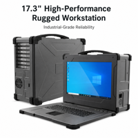 Computadora Portátil Resistente Plegable de 17.3 Pulgadas con Ranuras Multi PCI PCIE, Puerto Serie RS485, Chasis de Aleación de Mg-Al, Estación de Trabajo Industrial