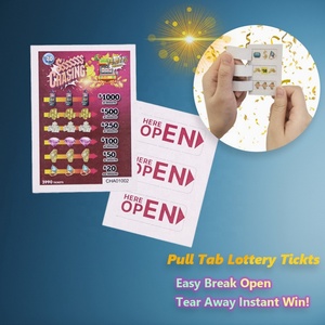 Fabrication de jeux de tirage personnalisés imprimés à 3 fenêtres, avec cartes à déchirer et à ouvrir sur le thème des cartes à tirer - Product Image 2