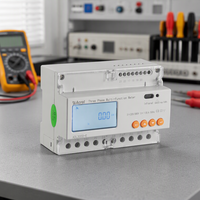 Compteur triphasé AC ADL3000-E sur rail DIN, affichage LCD Modbus RTU, précision classe 0.5S, Acrel