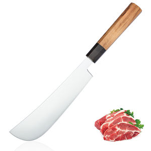 أداة مطبخ احترافية مقاومة للصدأ ومتينة بمقبض خشبي مضاد للانزلاق للاستخدام التجاري والمنزلي مصنوعة من المعدن - Product Image 1