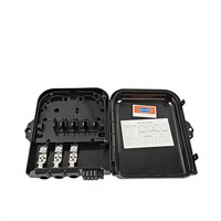 Caja Terminal de Acceso de Fibra Óptica para Exterior FTTH, Bandeja de Empalme por Fusión de 8 Núcleos con Adaptador SC, Modelo SYN-FTTH-8, 1 Año de Garantía