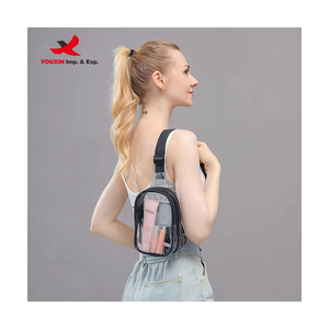 Dropshipping Fashion <b>Toiletry</b> Crossbody <b>Bag</b> Mini <b>Clear</b> Sling <b>Bag</b> Transparent Casual Shoulder PVC Waterproof Reversible Chest <b>Bag</b> - Product Image 1