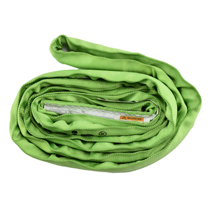 Élingue tubulaire molle de levage de polyester vert de la capacité 6000lbs d'écharpe pour la manipulation matérielle - Product Image 6