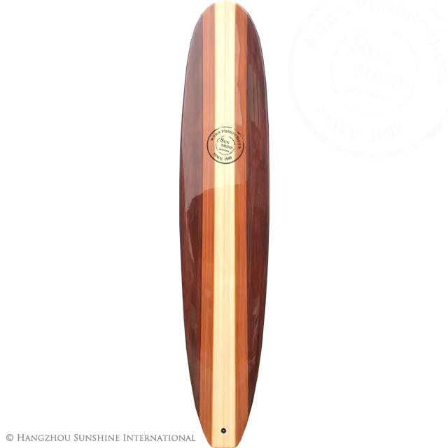 Holz Long Board Surfbretter Fiberglas Surfbrett