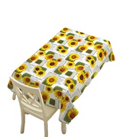 Nappe de table extérieure en plastique imprimée motif floral Qucover avec trou pour parasol, fermeture éclair, résistante aux taches, 140 cm, pour tables de jardin, barbecues, famille